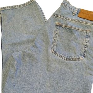 CK Calvin Klein men's 38 light blue denim straight cut Jeans